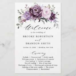 Programa de Casamento de Púrpura Dusty