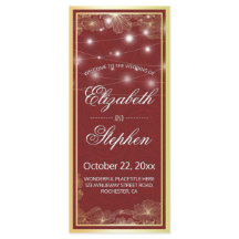 Programa de Casamento de Quadros Florais Elegante 