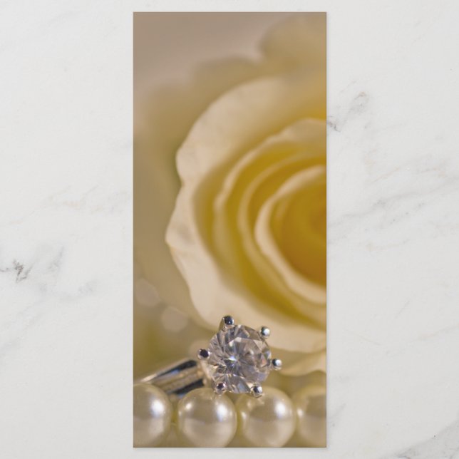 Programa de Casamento de Rosa Branca, Anel e Pérol (Frente)