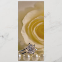 Programa de Casamento de Rosa Branca e Pérolas