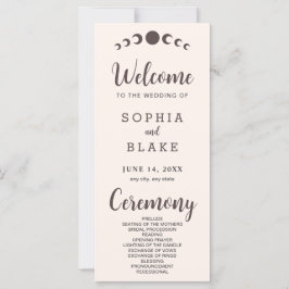 Programa de Casamento de Seashell em Fases da Lua 