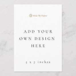 Programa de Casamento de solteiro 5x7 pol/Menus