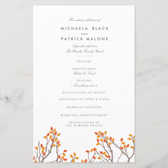 Programa de Casamento de Sucursais Feliz (Frente)