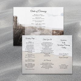 Programa de Casamento de Tema Costeiro Sand Dunes