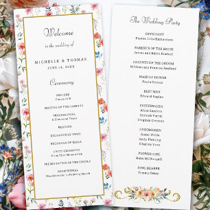 Programa de Casamento de Verão em Primavera de Flo