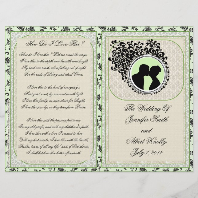 Programa de Casamento (Design de Bivezes) (Frente)