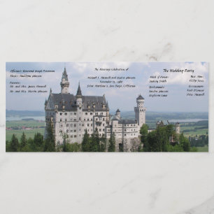 Programa de Casamento do Castelo de Fairytale