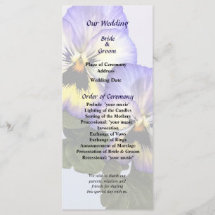 Programa de Casamento do Duo Pansy