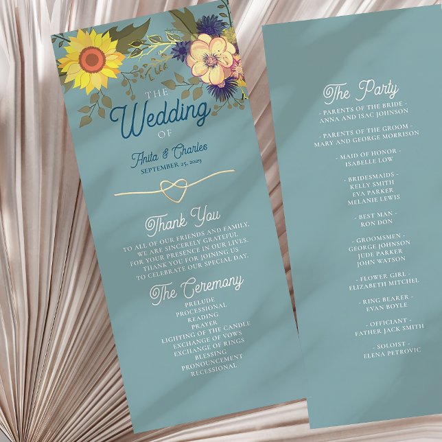 Programa de Casamento do Girassol (Criador carregado)
