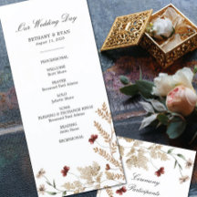 Programa de Casamento do Jardim Sedona