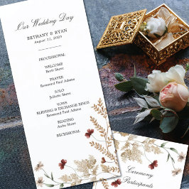 Programa de Casamento do Jardim Sedona