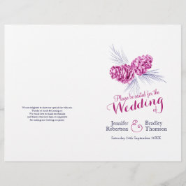 Programa de casamento do outono de inverno do mari