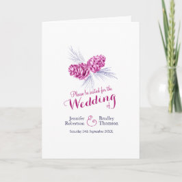 Programa de casamento do outono de inverno do mari