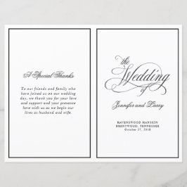 Programa de Casamento Dobrado de Script de Caligra