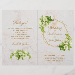 Programa de Casamento Dobrado - Lírios Brancos Dou