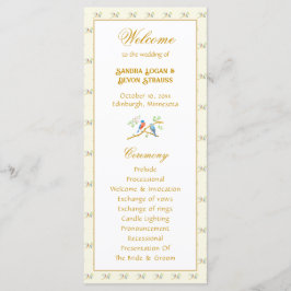 Programa de Casamento dos Pássaros Azuis