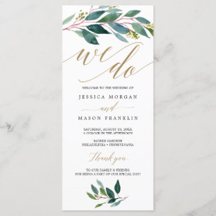 Programa de Casamento dos Verdes do Jardim - Fazem