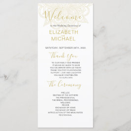 Programa de Casamento Dourado Vermelho de Estilo I