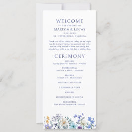 Programa de Casamento Dusty Teal Blue