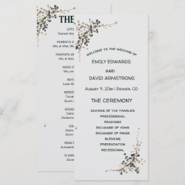 Programa de Casamento Elegância Botânica Moderna