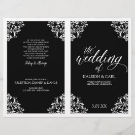 Programa de Casamento Elegante - Nadine (Preto)2