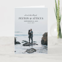 Programa de Casamento em Cartão Dobrado Atmosphere