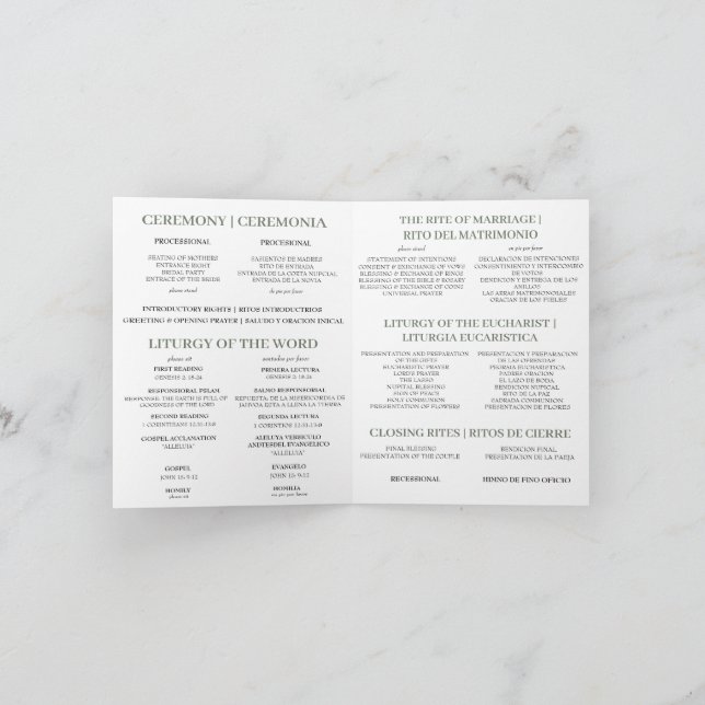 Programa de Casamento em Massa Católico Bilíngue,  (Interior)