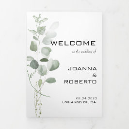 Programa de Casamento Eucalyptus Trivezes Minimali