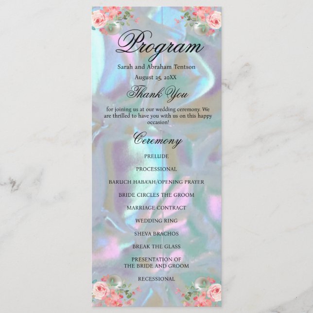 Programa de Casamento Falsa Madrepérola (Frente)