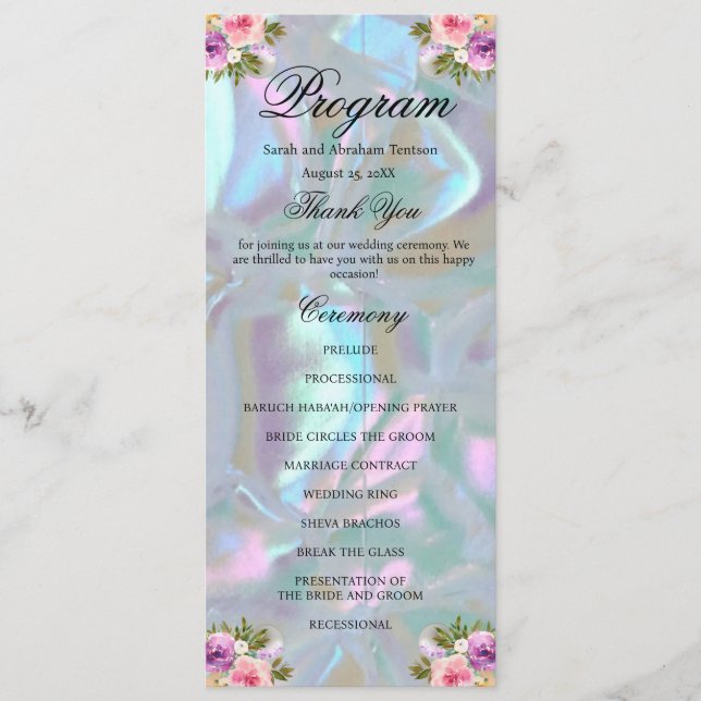Programa de Casamento Falsa Madrepérola (Frente)