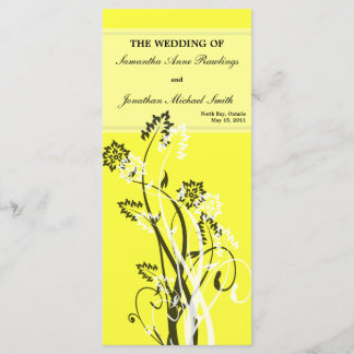 Programa de Casamento Floral Amarelo