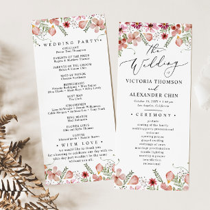 Programa de Casamento Floral Botânico Roxo