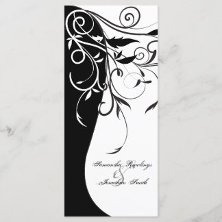 Programa de Casamento - Floral de Contraste de Bra
