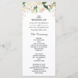Programa de Casamento Floral de Ivory Green