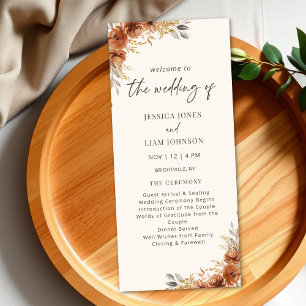 Programa de Casamento Floral de Outono com Terraco
