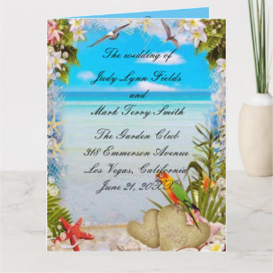 Programa de Casamento Floral de Praia Tropical