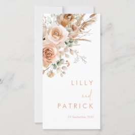 Programa de Casamento Floral do Gorgeous Boho