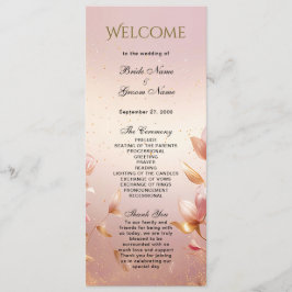 Programa de Casamento Floral do Ouro Rosa