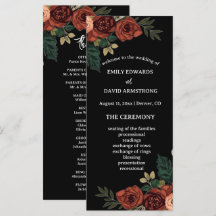 Programa de Casamento Floral Jardim Romântico Pret