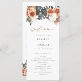 Programa de Casamento Floral KINSLEY Boho Terracot