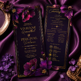 Programa de Casamento Floral Violeta Luminoso