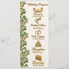 Programa de Casamento Florida Orange Blossom Gold