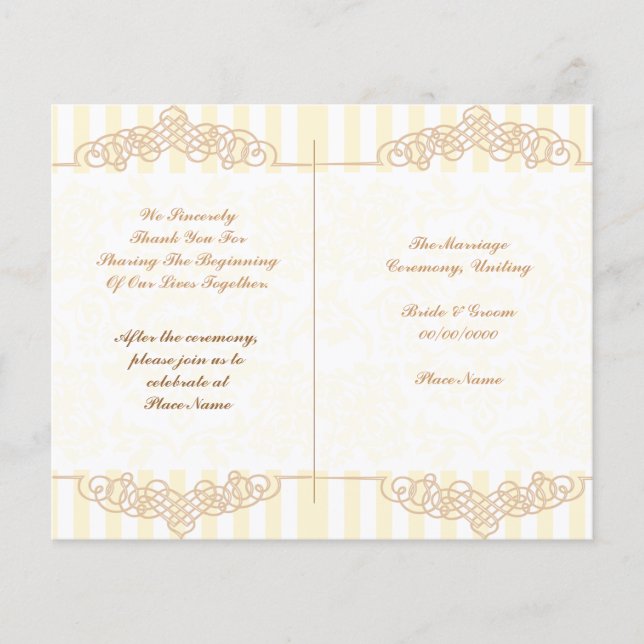 programa de casamento fofo (Frente)