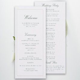 Programa de Casamento Formal Clássico com Moldura 