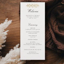 Programa de Casamento Formal Clássico Moderno Gold