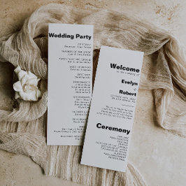 Programa de Casamento Formal Minimalista Elegante