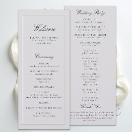 Programa de Casamento Formal Moderno Clássico Marf