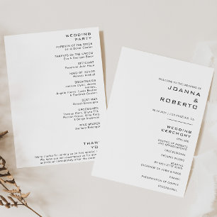 Programa de Casamento Formal Simples
