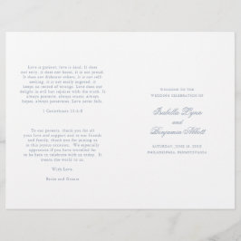 Programa de Casamento Formal Tradicional em Azul P