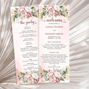Programa de Casamento Luxuoso em Rosa Poeirento co